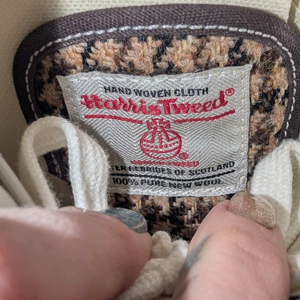 Vans Houndstooth Harris Tweed Brown Low Top Women's Size 10 - Picture 7 of 12